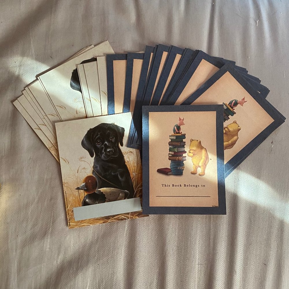 Book Name Label Stickers